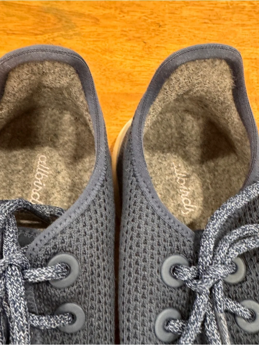 allbirds Tree Runners Sneakers Mens 10 Navy Knit Lace-Up Shoes
